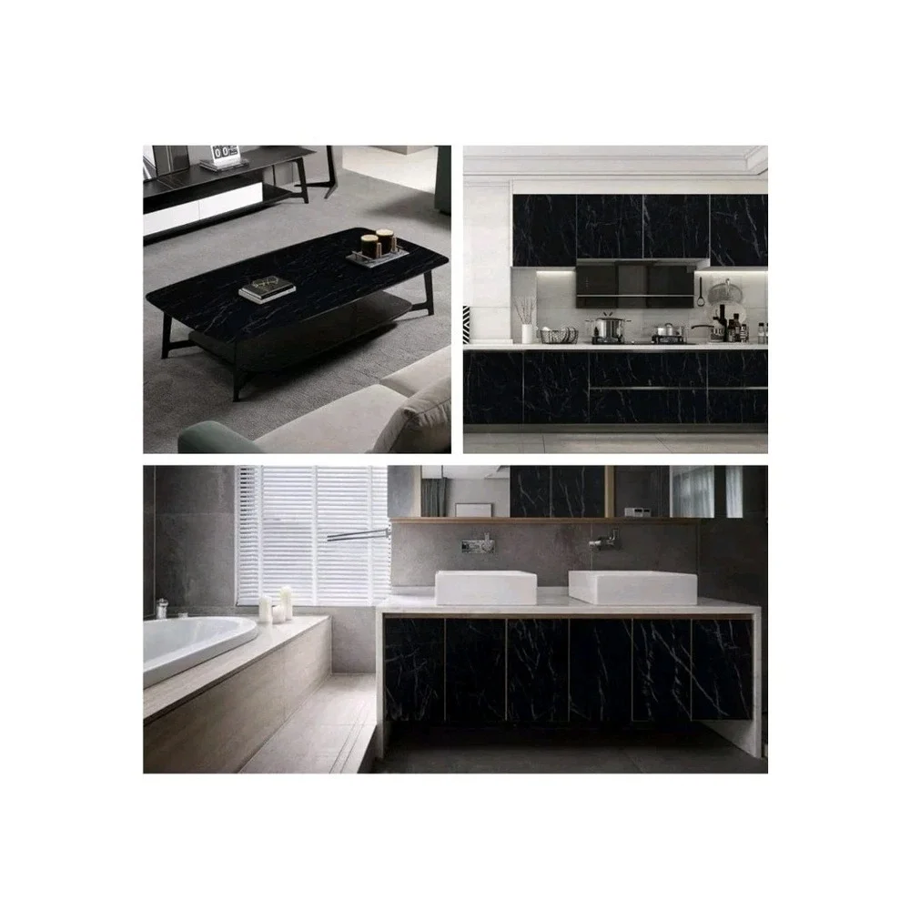 Arthome Black Marble Peel & Stick Vinyl Contact‎ Paper 17